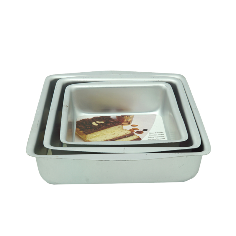 Decor Equip Aluminium Silver Square Small Cake Mould - 6/Inch - Bansal Food  Decor Plaza